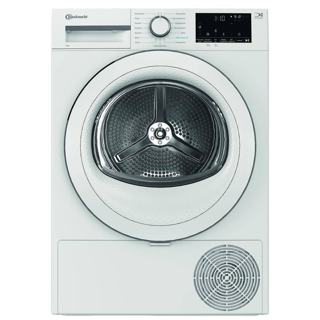 Wärmepumpentrockner BT 7RC WW mit 7 kg Fassungsvermögen und Precision Dry, EEK C, Slim Design, weiß