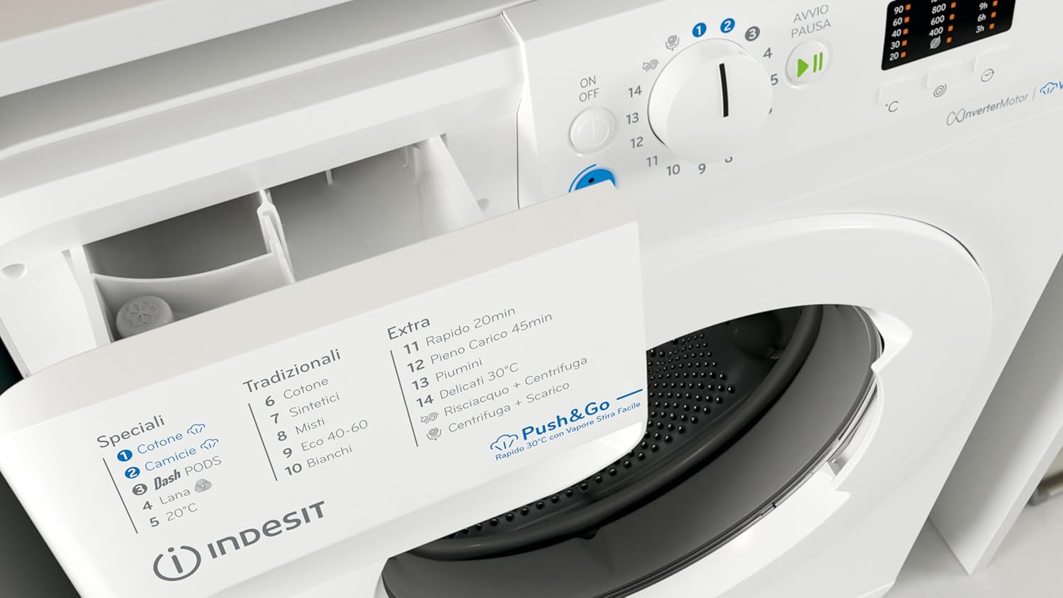 Indesit BWA 71295X WV IT- Lavatrice 7kg Libera Installazione, Carica Frontale. Centrifuga 1200 Giri Al Minuto. Dimensioni: 84,5cmx59,5cmx57,5xm, Classe Energetica B
