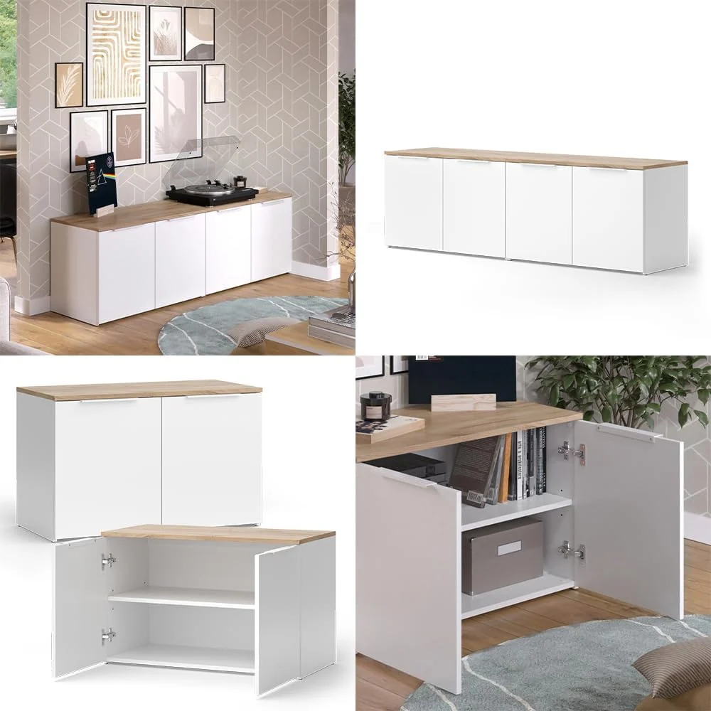 Vicco Wido Wohnwand, mehrteiliges TV-Möbel-Set für das Wohnzimmer