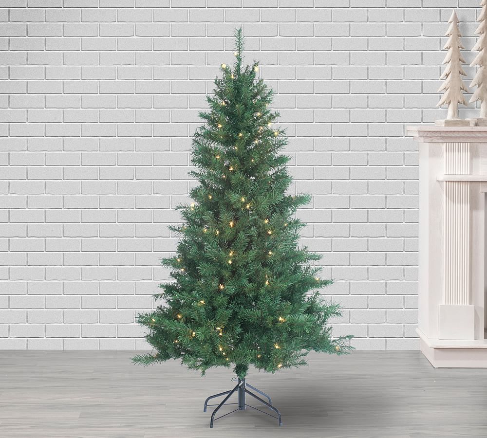 Lit Colorado Spruce Faux Christmas Trees   tiaotiao