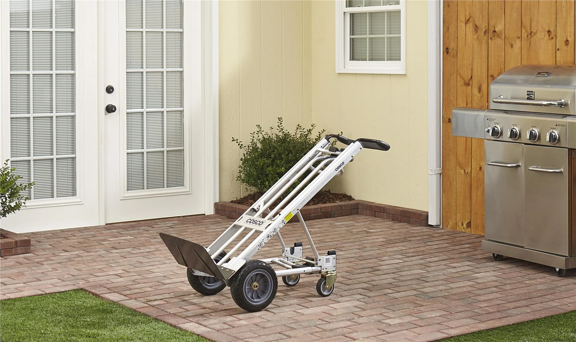 Cosco 3-in-1 Assist Series Hand Truck/Assisted Hand Truck/Cart with flat-free wheels