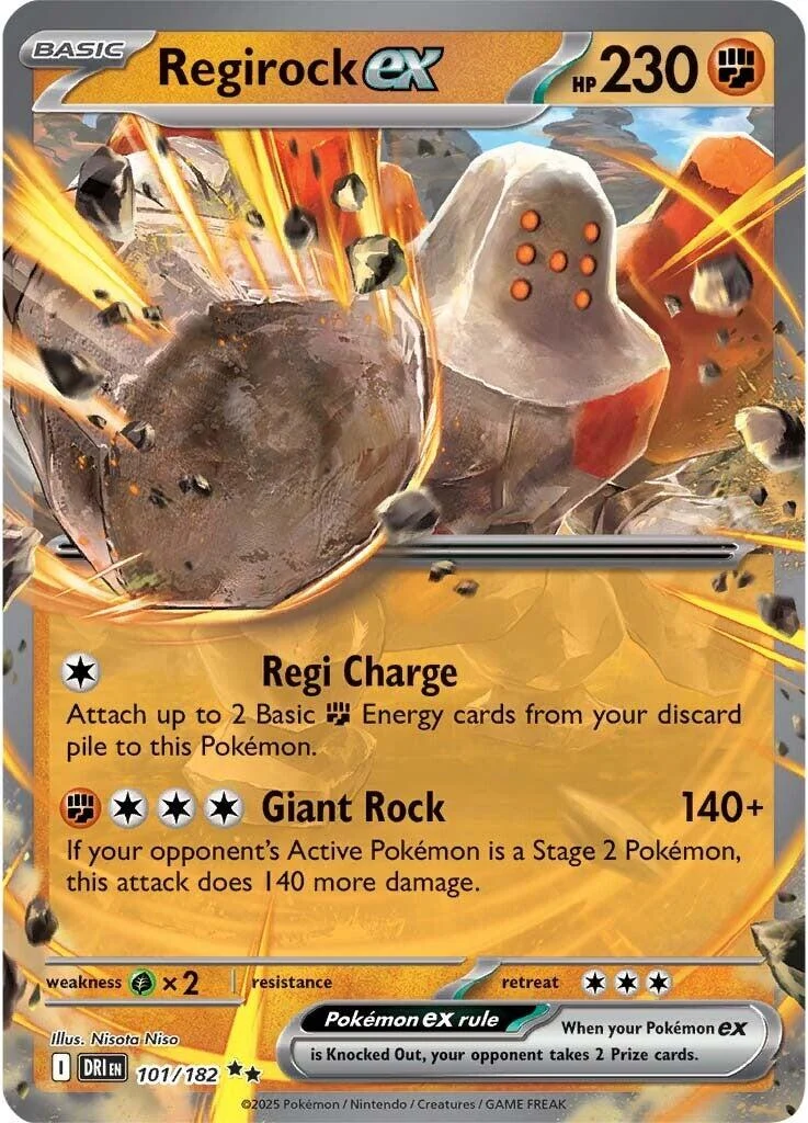 Regirock ex (101/182) (DRI)