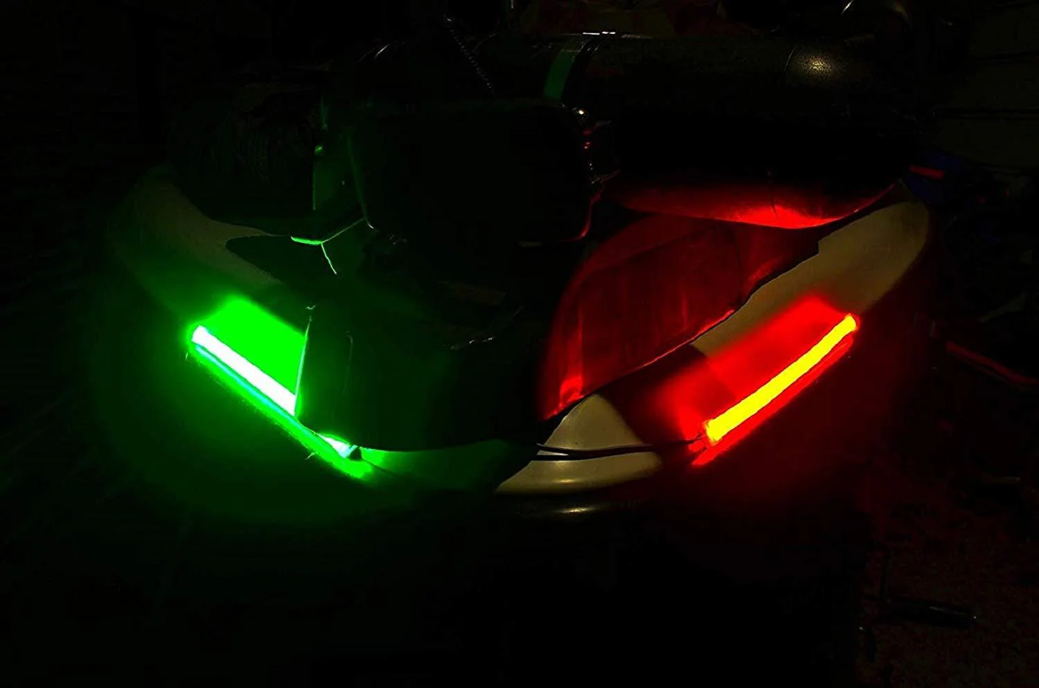 Pimp My Boat Neon Navigation LED Light Strips Red & Green for Bass Boats, Pontoons, Wave Runners, Kayaks, and Ski Boats