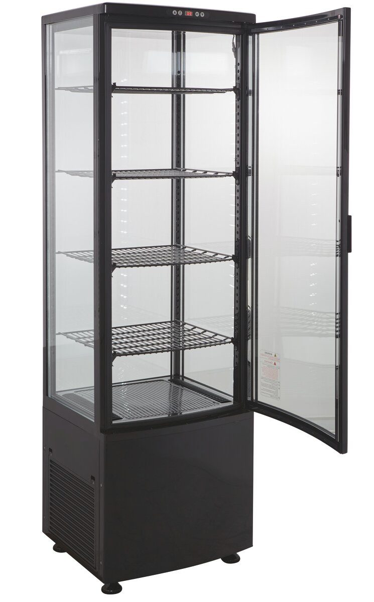 Kühlschrank Kühlvitrine 235 L - LED mit Glastür I abschließbar