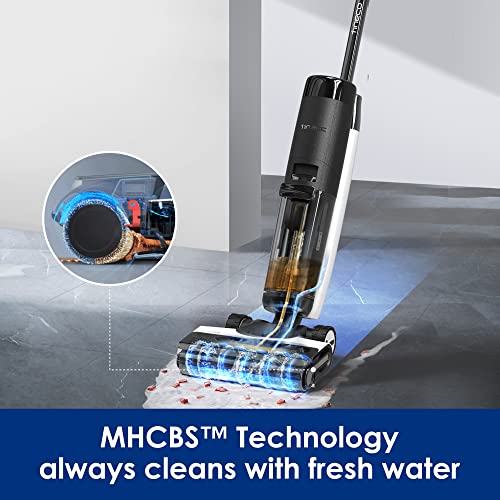 Tineco Floor ONE S7 PRO Cordless Wet Dry Vacuum Cleaner, Smart Floor Cleaner Mop for Hard Floors, Long Run Time, Dual Sided Edge Cleaning, Self Cleaning, Centrifugal Drying Process