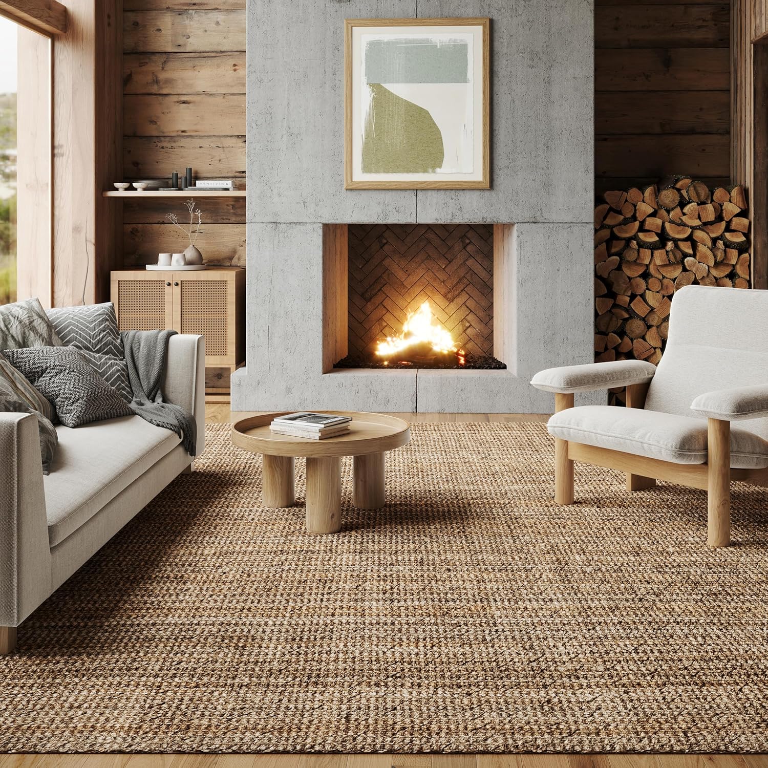 Nuloom Ashli Hand Woven, Natural, 7'6