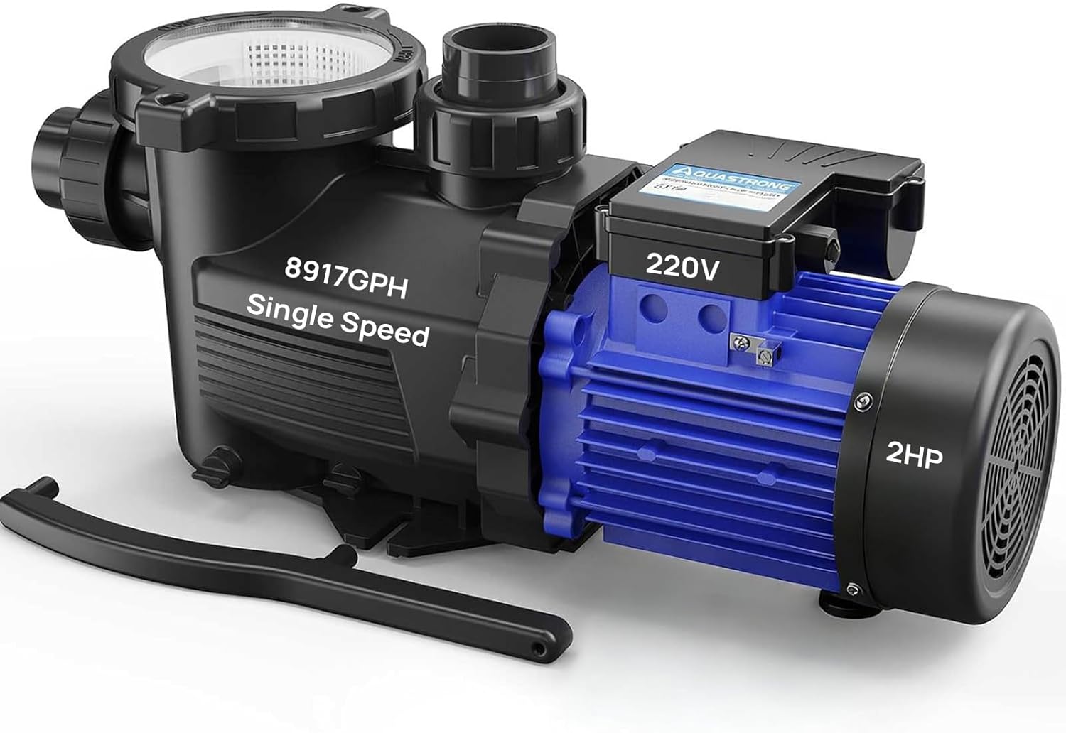Aquastrong In/Above Ground Pool Pump High Flow Self Primming Swimming Pool Pump Blue