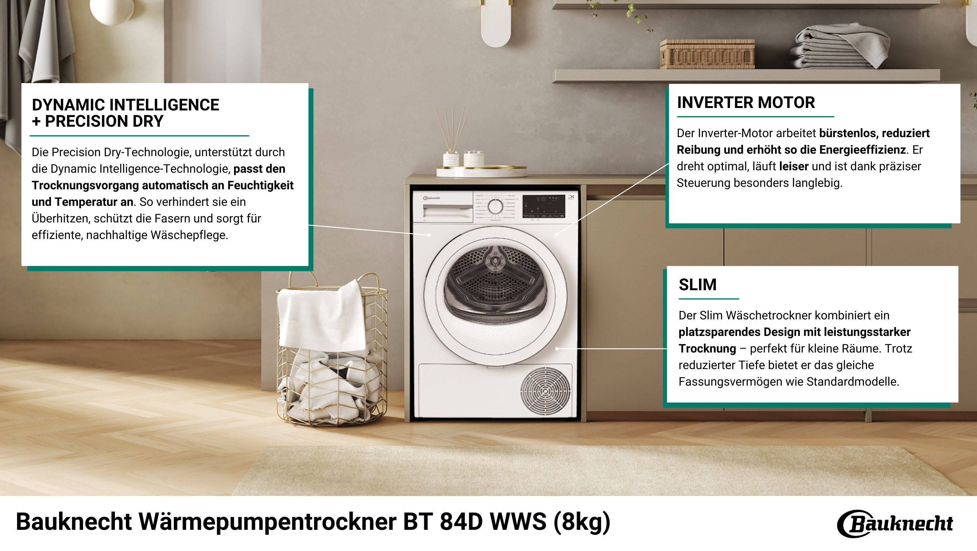 Wärmepumpentrockner BT 84D WWS