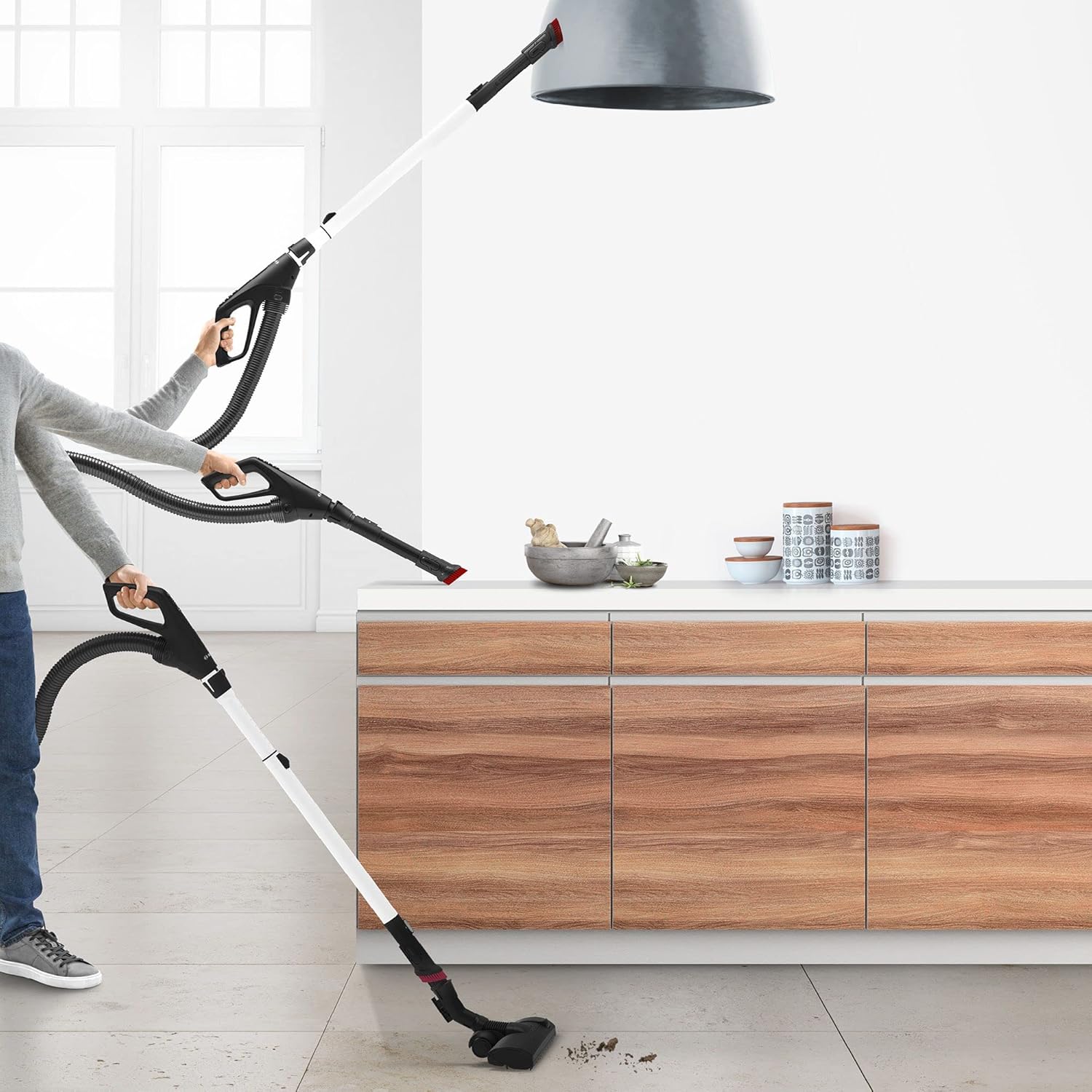 Bosch Elettrodomestici BGB6SIL1, Aspirapolvere, Bianco, 700 W, 4 Litri, 66 decibeles