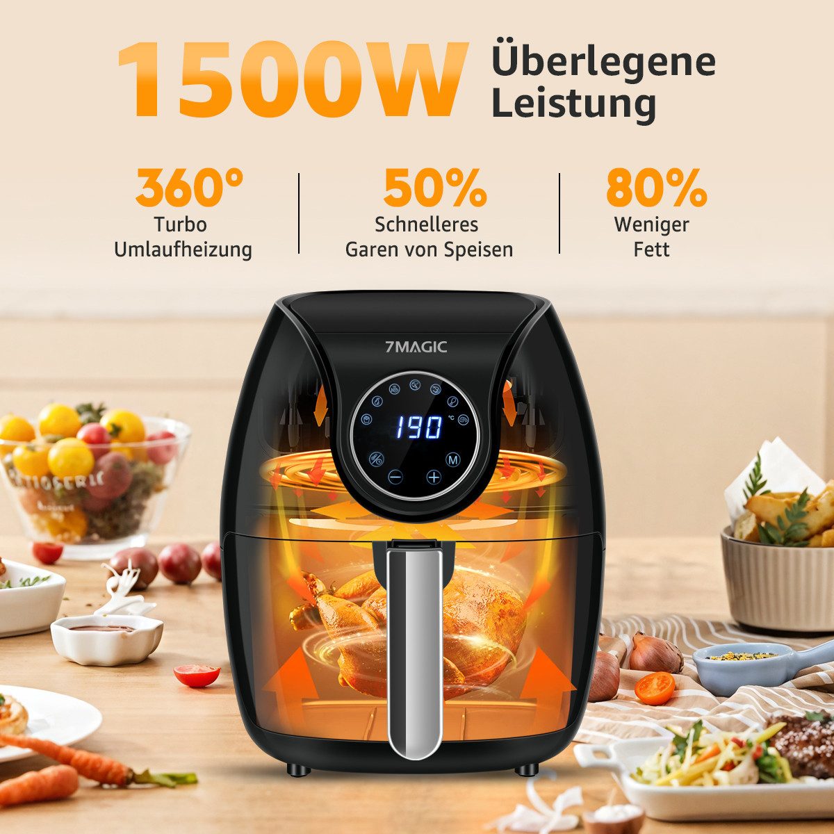 Heißluftfritteuse