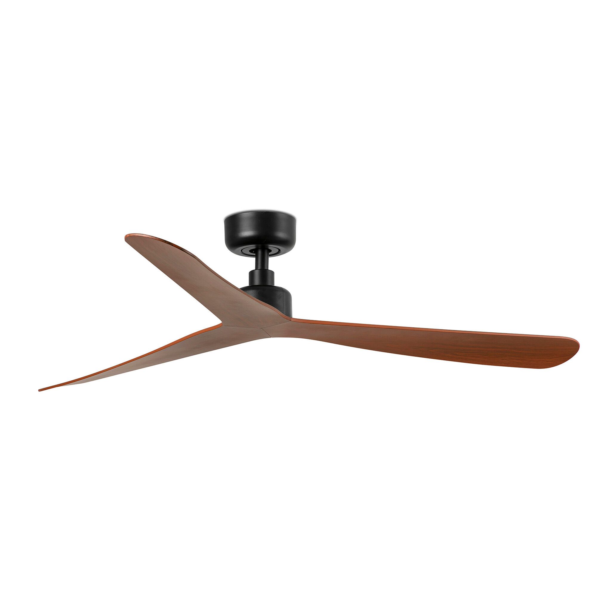 Deckenventilator DC Deckenventilator Rocker Schwarz-Nussbaum 132 cm