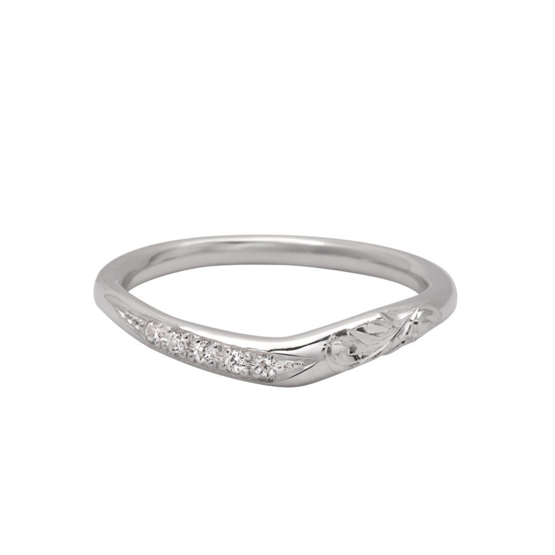 Hawaiian jewelry / Aloha Mau / pt900 / women's / diamond