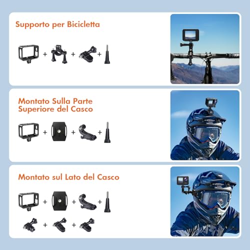 XTU Fotocamera Telecomando Anti Shake 170°Grandangolo