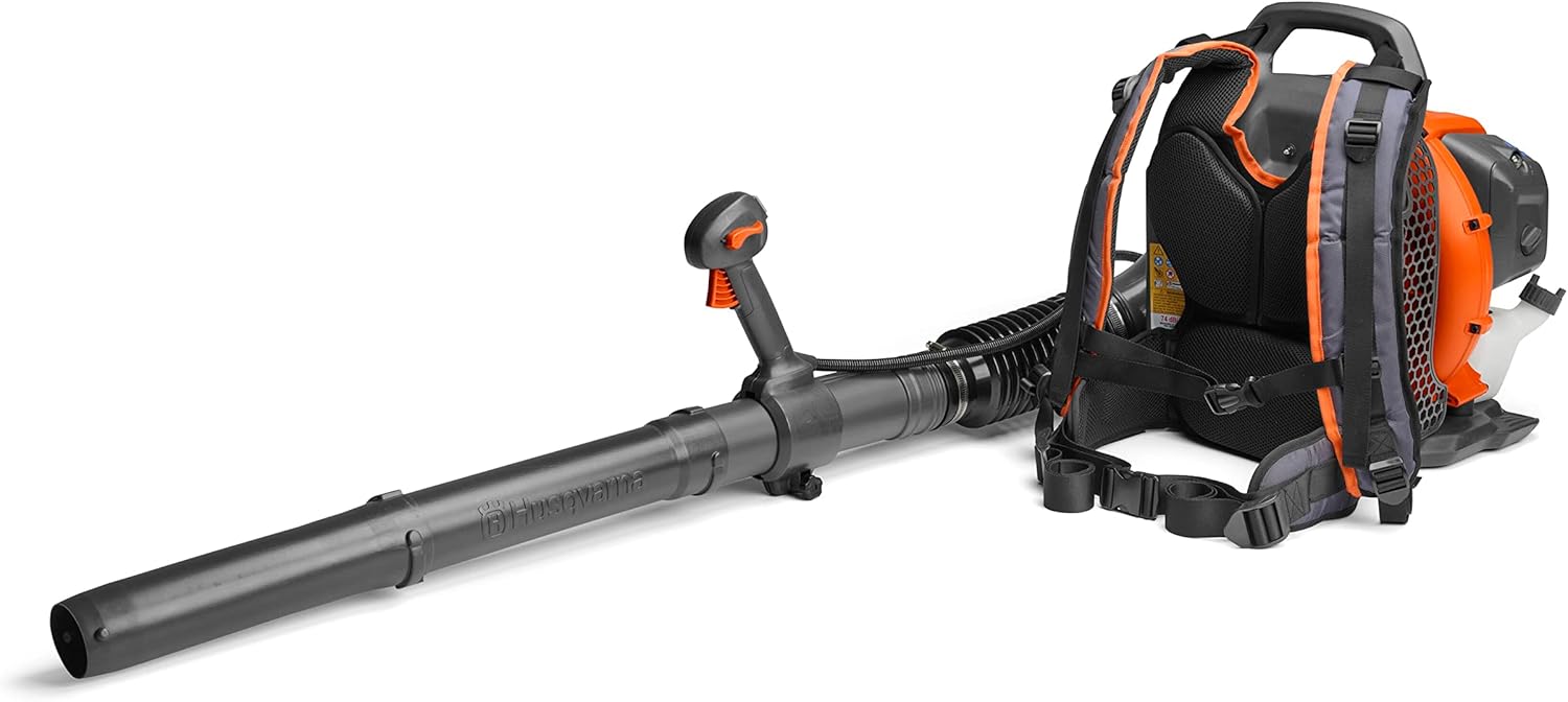 Husqvarna 150BT Gas Leaf Blower  51-cc 2.16-HP 2-Cycle Backpack Leaf Blower  765-CFM  270-MPH  22-N Powerful Clearing Performance and Ergonomic Harness System  970466901