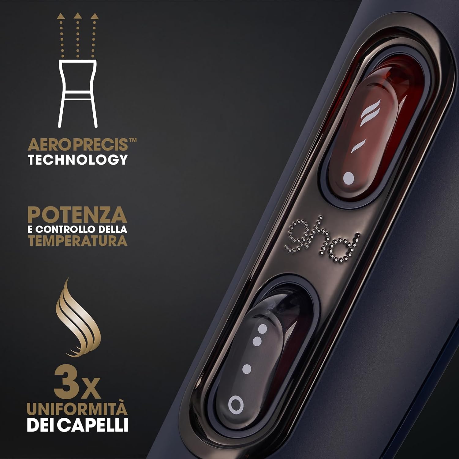 ghd helios, Asciugacapelli Professionale Leggero, Potenza 2200 W, Blu