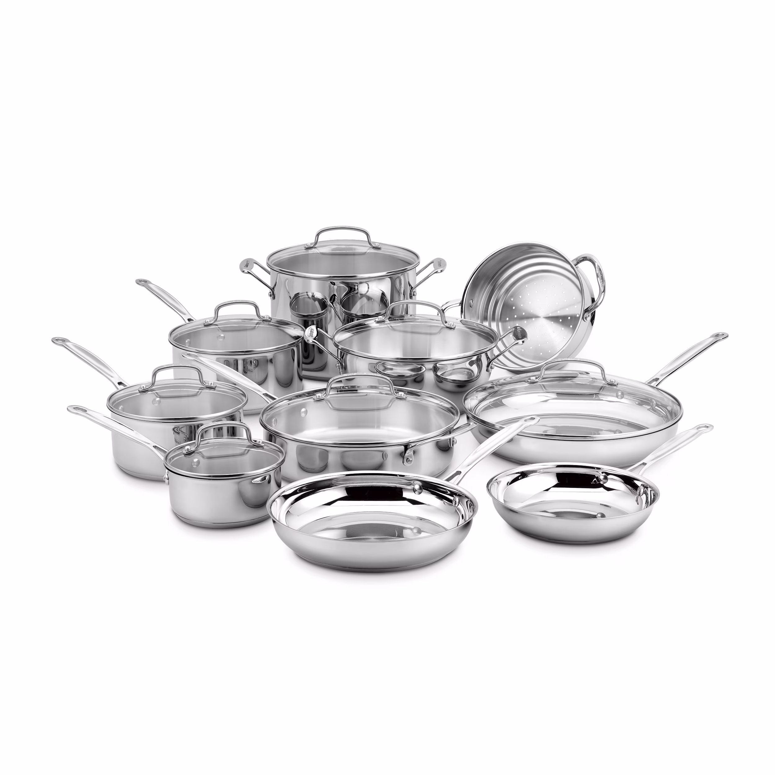Cuisinart Chef??s Classic 17-Piece Stainless Steel Cookware Set