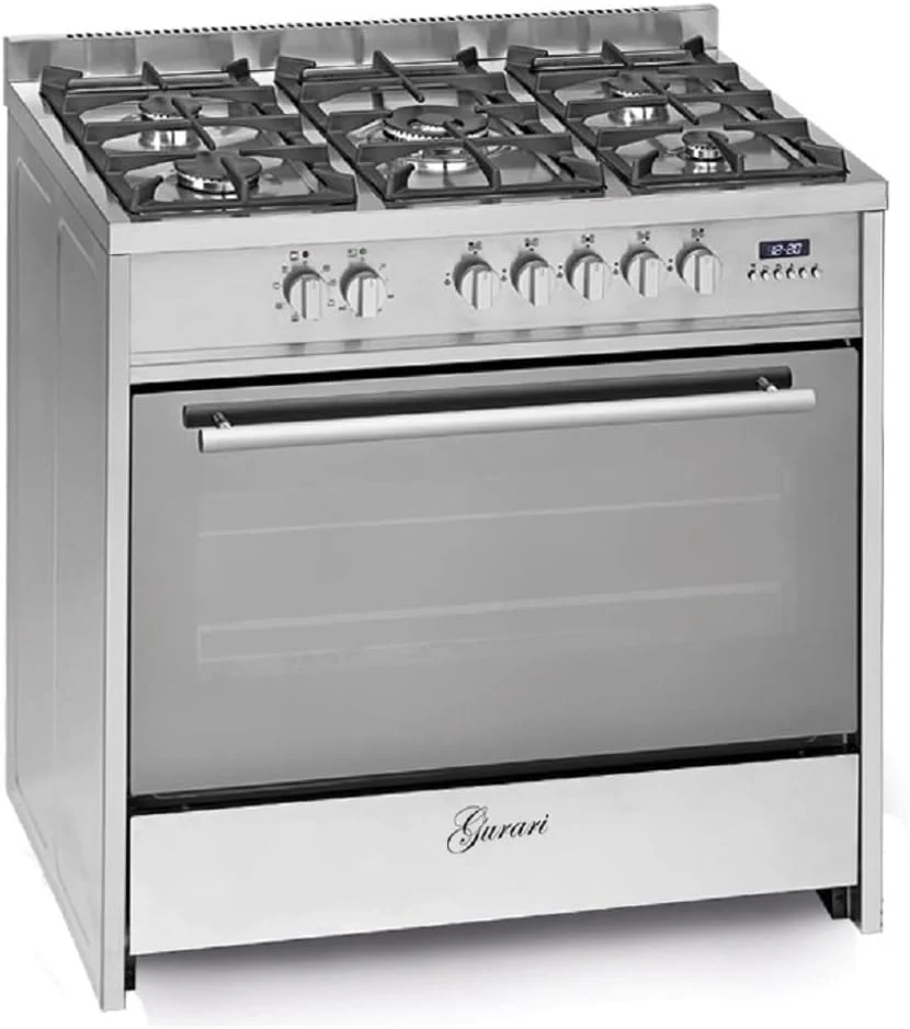 Gurari Gasherd mit Elektrobackofen GCH E 911 X Gas Elektro Standherd 90 cm