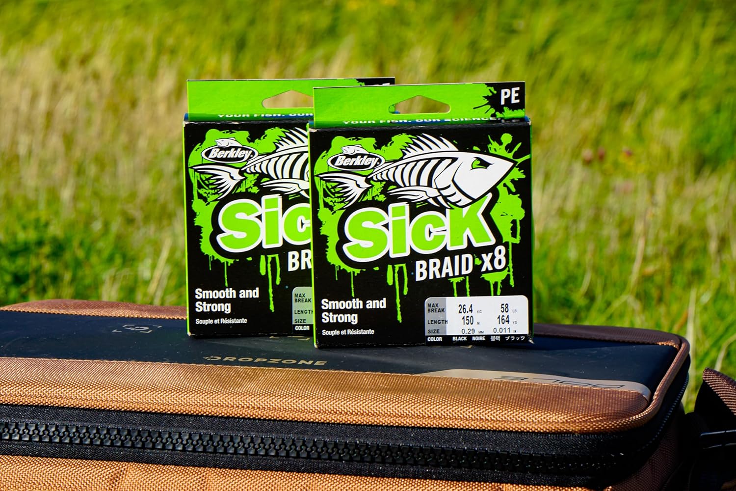 Berkley Sick Braid – 8-fach geflochtene Angelschnur, super glattes 8-fach Multifaden PE Raubfischgeflecht, Angelschnüre 150-300 m zum Süßwasser- oder Salzwasser-Meeresangeln