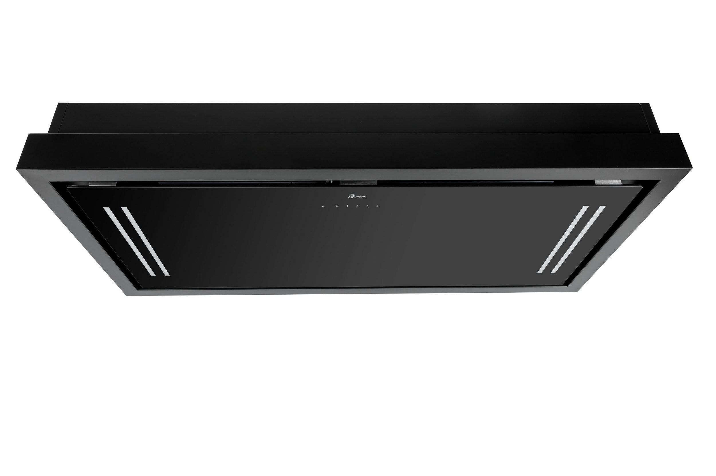 Deckenhaube GCH C 343 90 BL PRIME Dunstabzugshaube 90cm, Schwarz Glas,1000m³/ h
