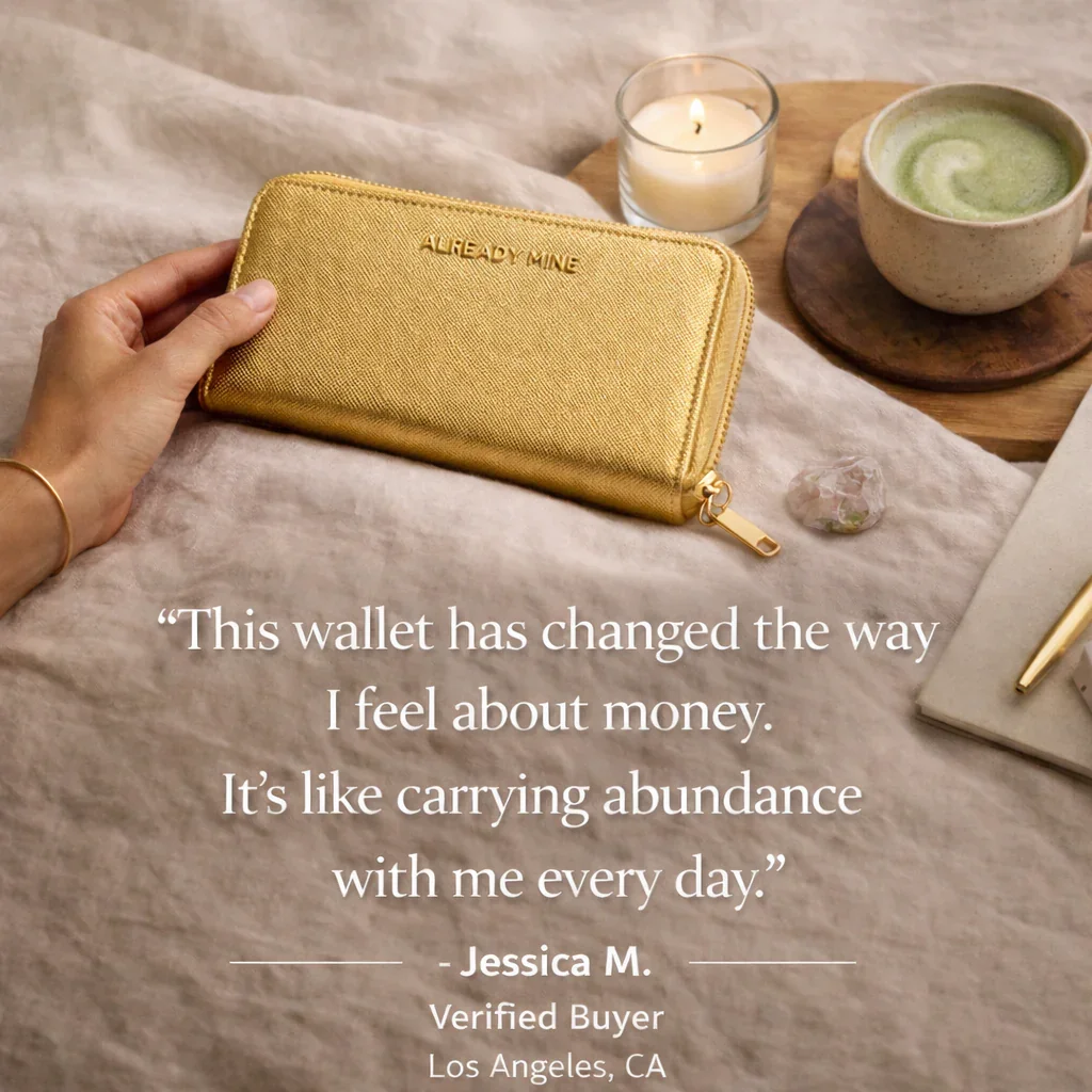 Gold Manifestation Wallet  - Wealth & Prosperity