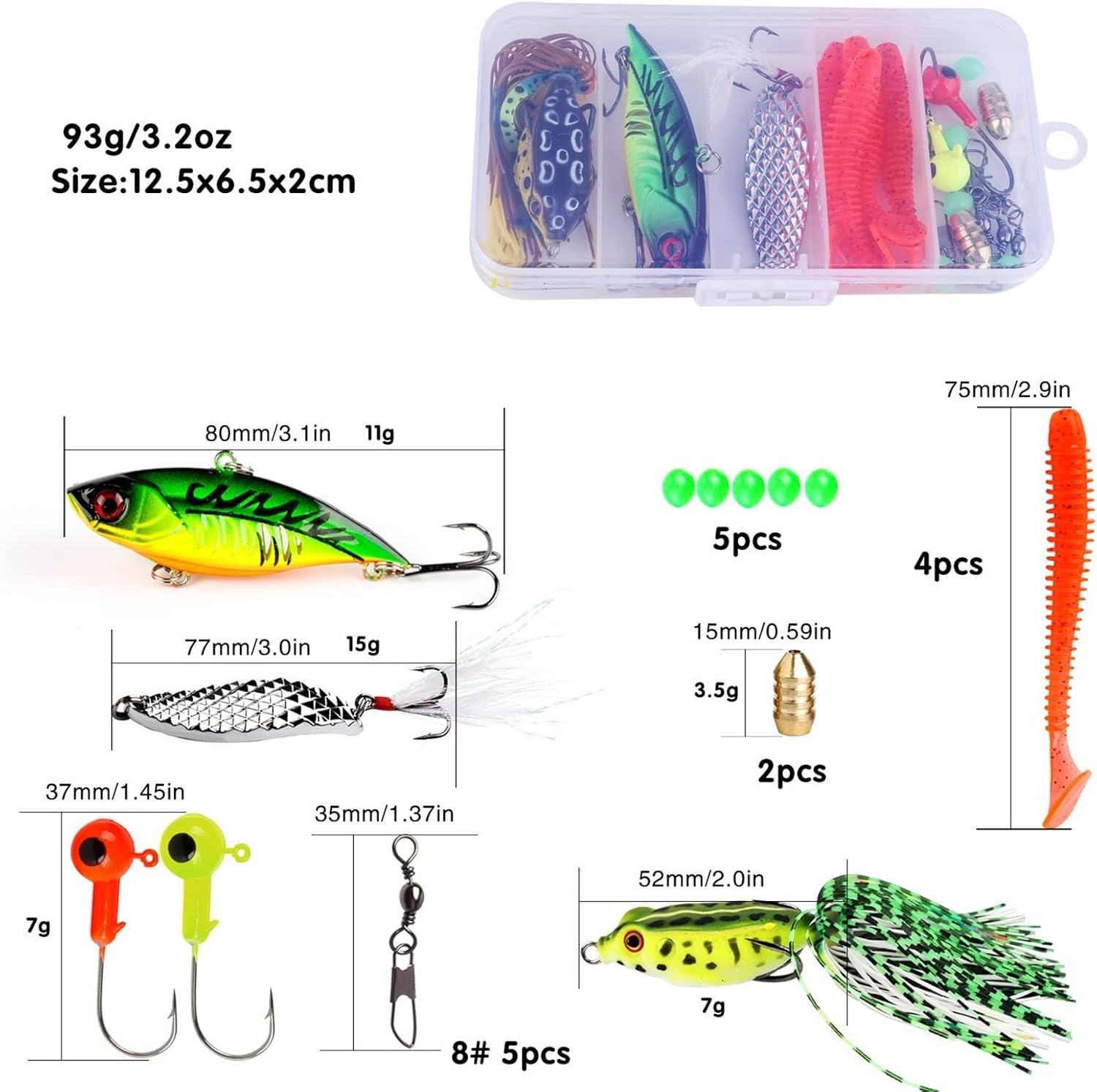 Panfish Rod Angelrute und Rolle Combos, Kohlefaser, Teleskop-Angelrute, Spinnrolle 13 + 1 BB mit Koffer-Angelset, Baitcast-Rute