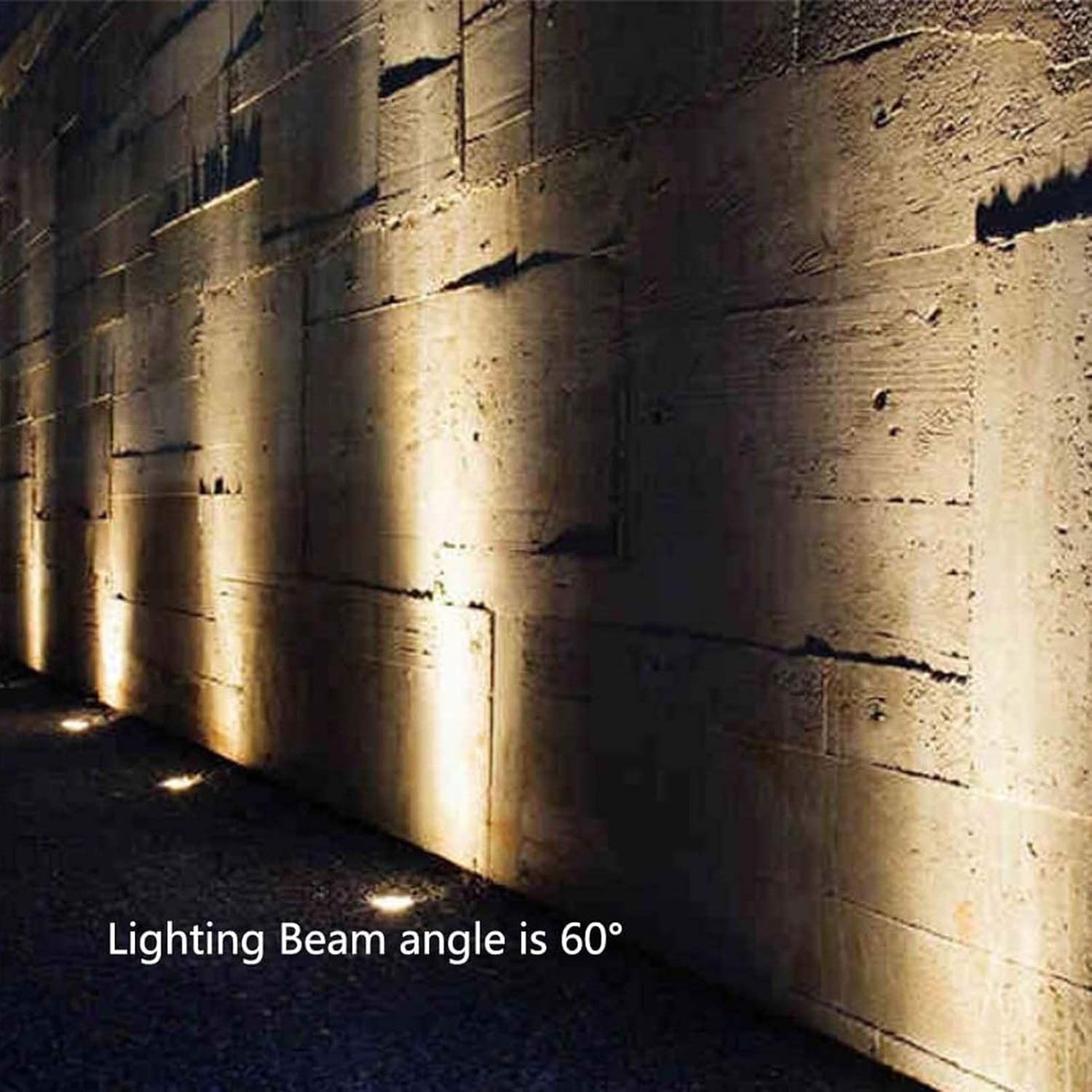 Wasserdichte IP67-LED-Bodeneinbauleuchten for den Außenbereich, AC85-265V, Landschaftsbeleuchtung for Wege, Gärten, Höfe, Terrassen und Plätze, 4er-Pack(Warm White 3000k,12W)