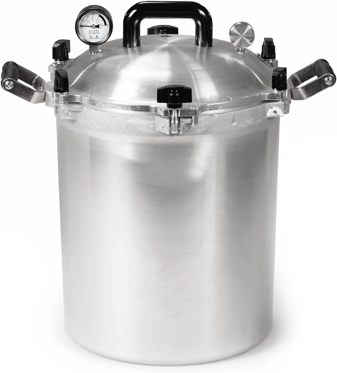 All American 1930 Pressure Cooker Canner, 21.5qt, Metal to Metal Seal, Aluminum, Gas/Electric Compatible, Made in USA