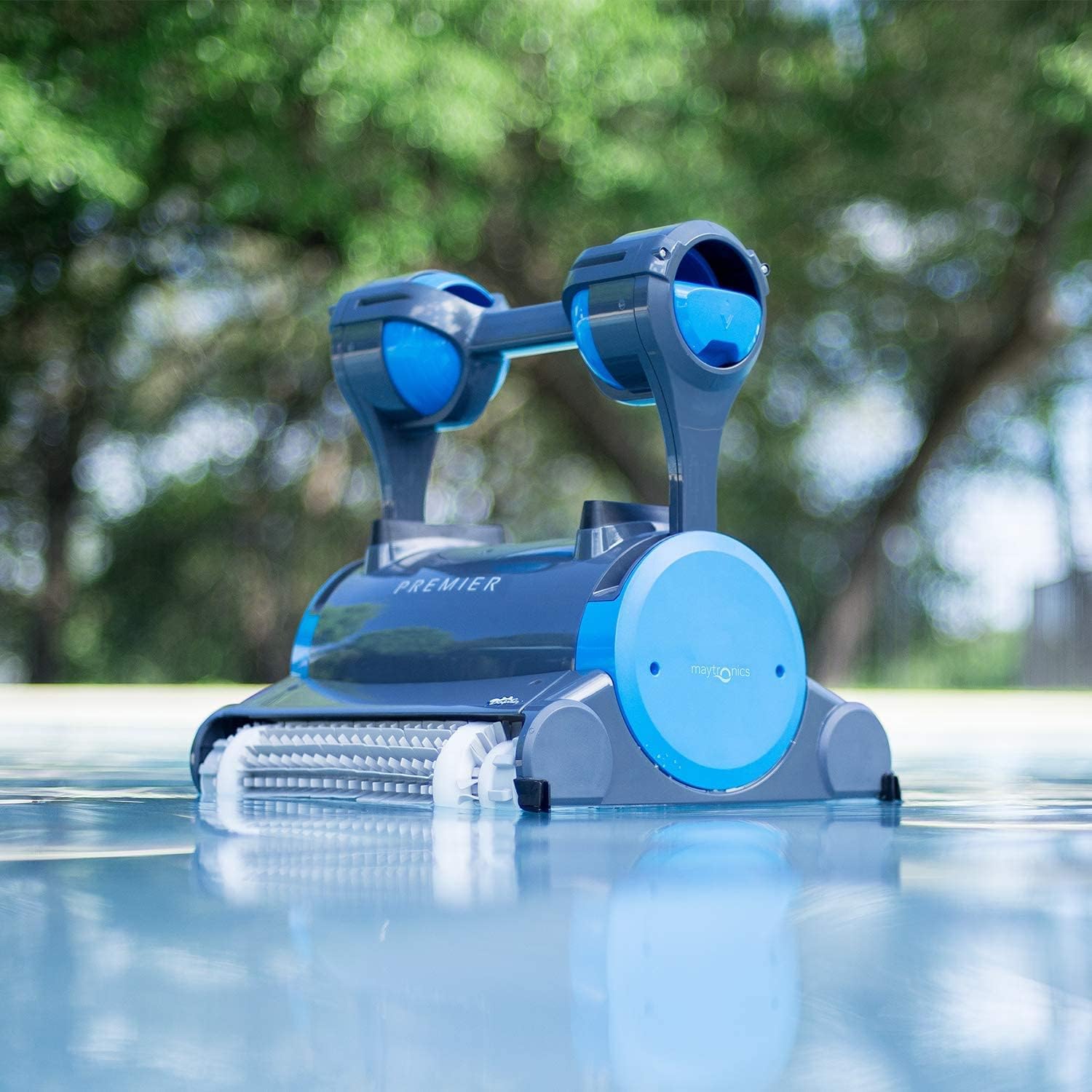 Robotic Pool Cleaner (2024 Model) with Multimedia, Oversized Leaf Bag, Standard & Ultrafine Filters, Weekly Timer, Waterline Cleaning & More &mdash; for In ground Swimming Pools up to 50ft