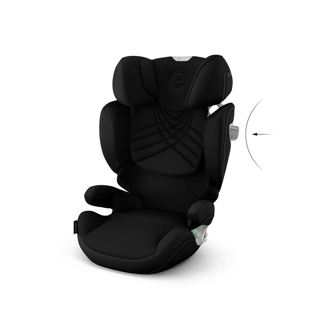 Seggiolino auto CYBEX Solution T i-Fix Plus – Gruppo 2/3, Sepia Nero, con ISOFIX e poggiatesta regolabile in altezza