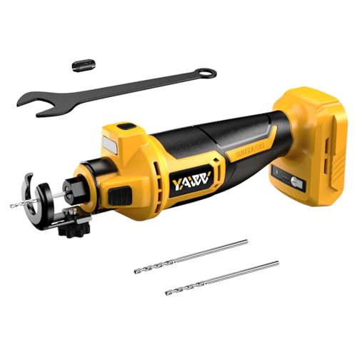 Strumento di taglio per cartongesso senza fili per batteria DeWalt da 20 V, sega rotativa senza spazzole regolabile a 3 velocità con fino a 30000 giri/min, kit di sega a spirale compatta per tagliare : Amazon.it: Fai da te