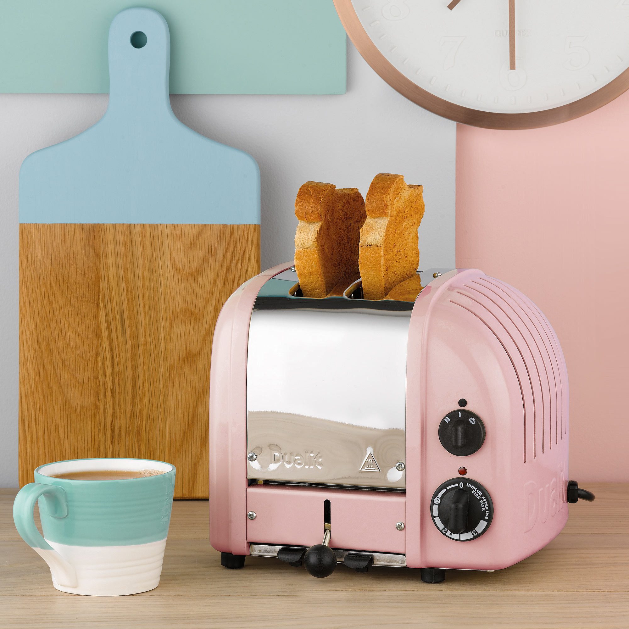 Toaster Dualit Paket 3, 2er Toaster mit Brötchenaufsatz und 2 Sandwichzangen