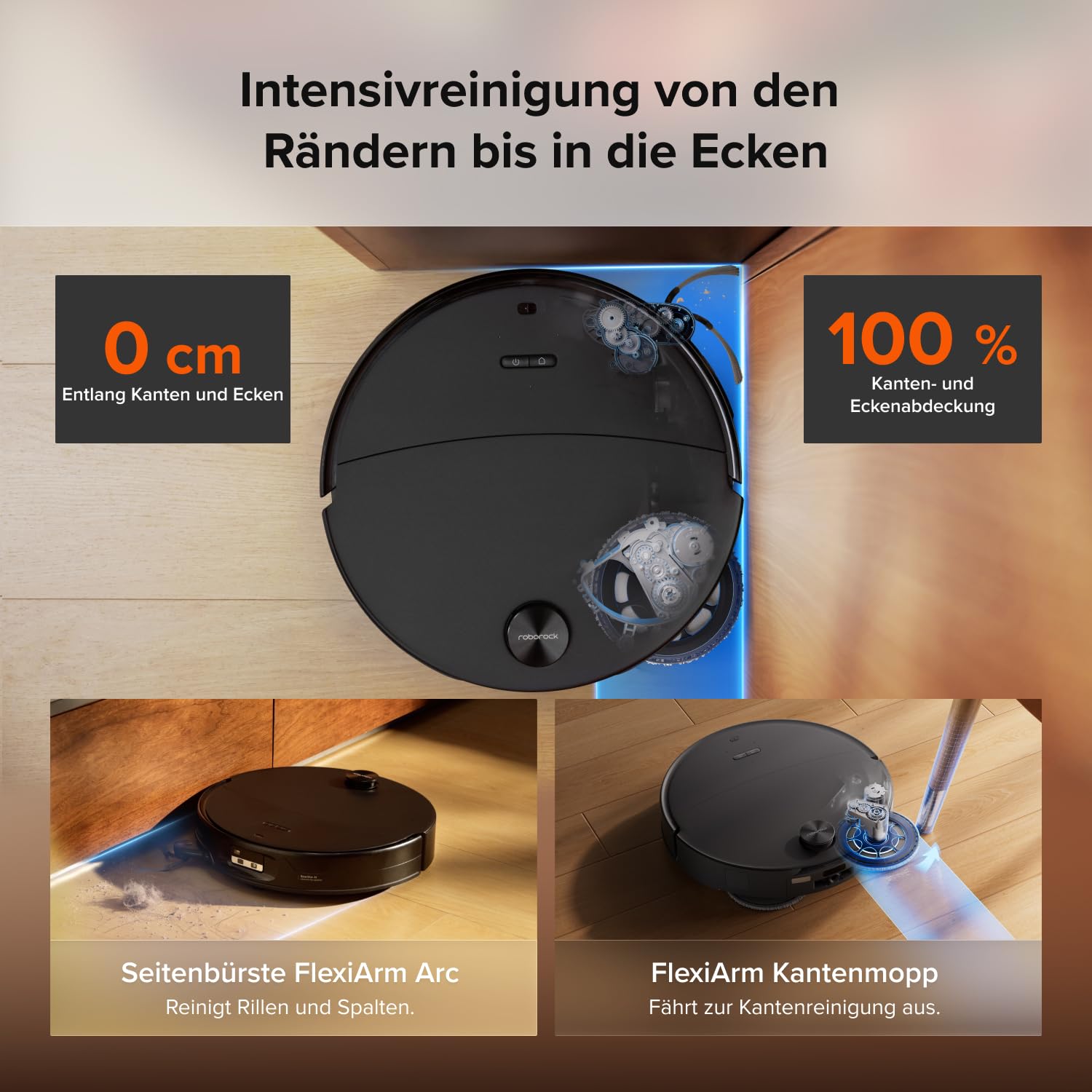 Saugroboter mit Wischfunktion Saros 20 Neo, 36.000 Pa Saugkraft, LiDAR-Navigation und Absaugstation