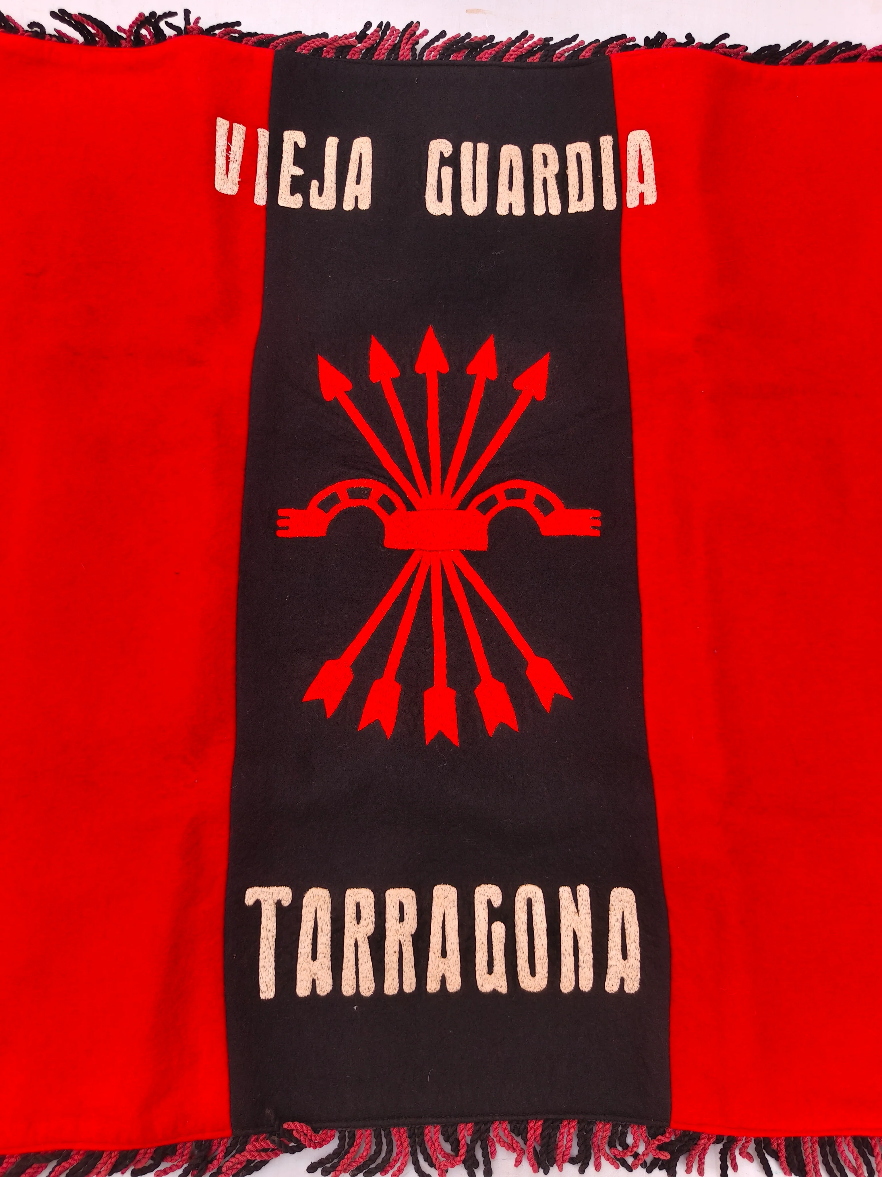 Bandera de Vieja Guardia Falange. ��poca de Franco Espa?a.