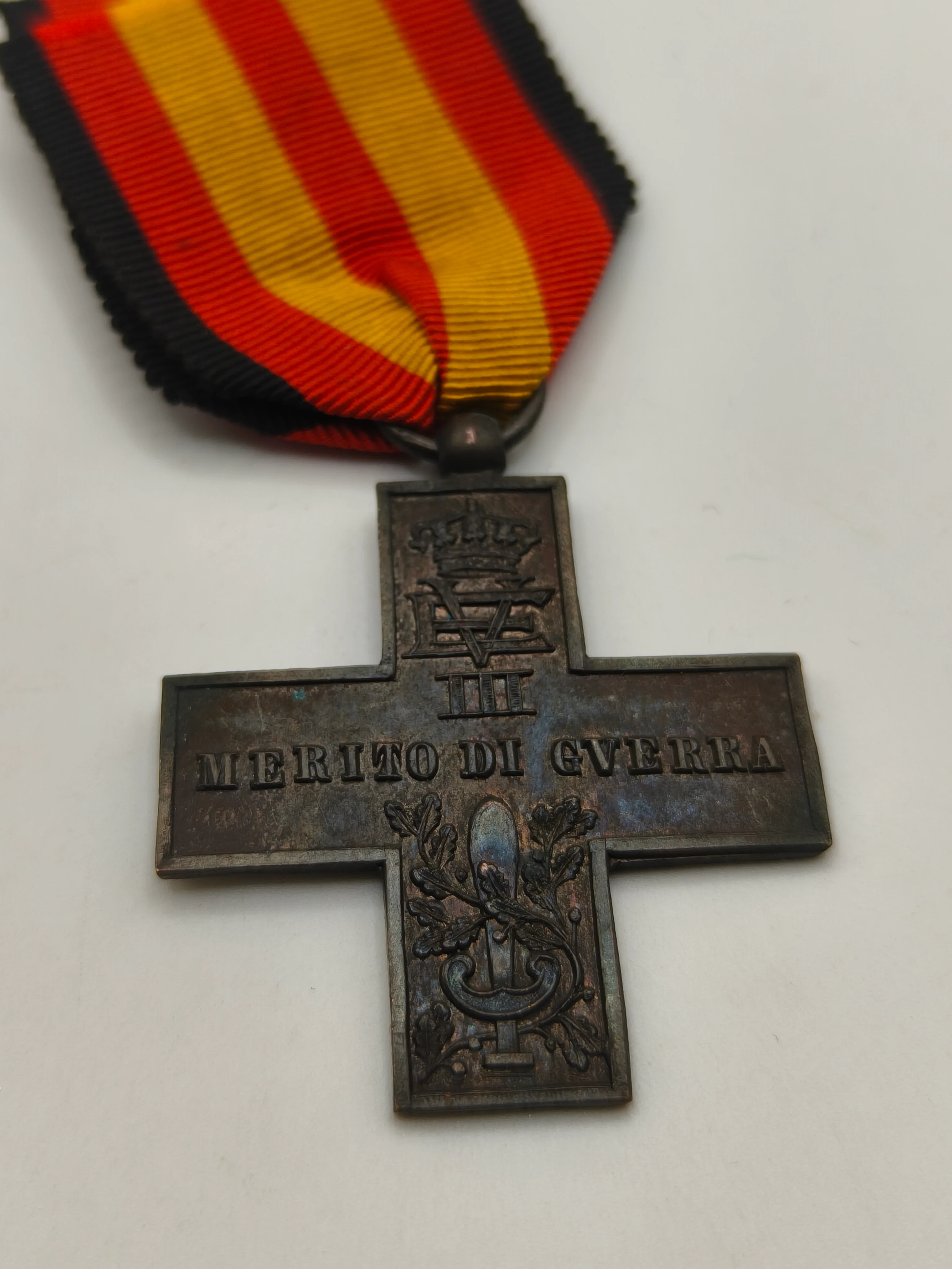 Medalla cruz m��rito militar Italia. Guerra civil espa?ola