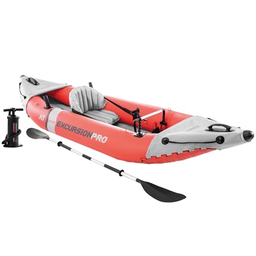 Intex 68303NP   Canoa Gonfiabile Excursion Pro K1, 1 posto, con Accessori, PVC, Rosso, 305x91x46 cm : Amazon.it: Sport e tempo libero