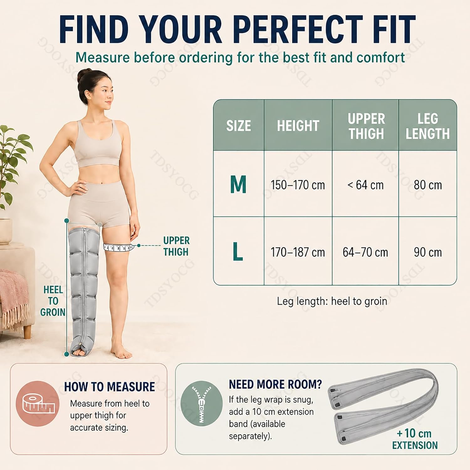 Pressoterapia per Casa 6 Camere, Riduzione Dolore Muscolare e Lipedema