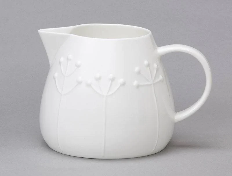Tulip Extra Large White Bone China Jug