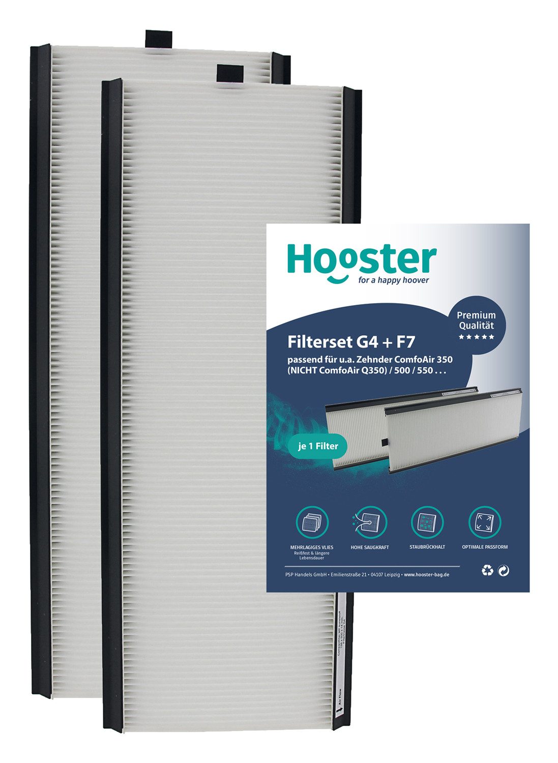 Luftfilter 1 Filterset passend für Zehnder ComfoAir 350