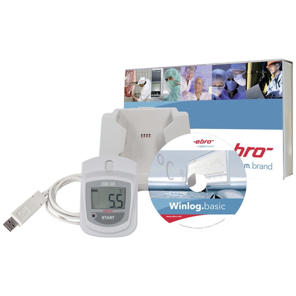 Klimamesser ebro 1601-0046-Z EBI 20-T1-Set Temperatur-Datenlogger Messgröße Tempe