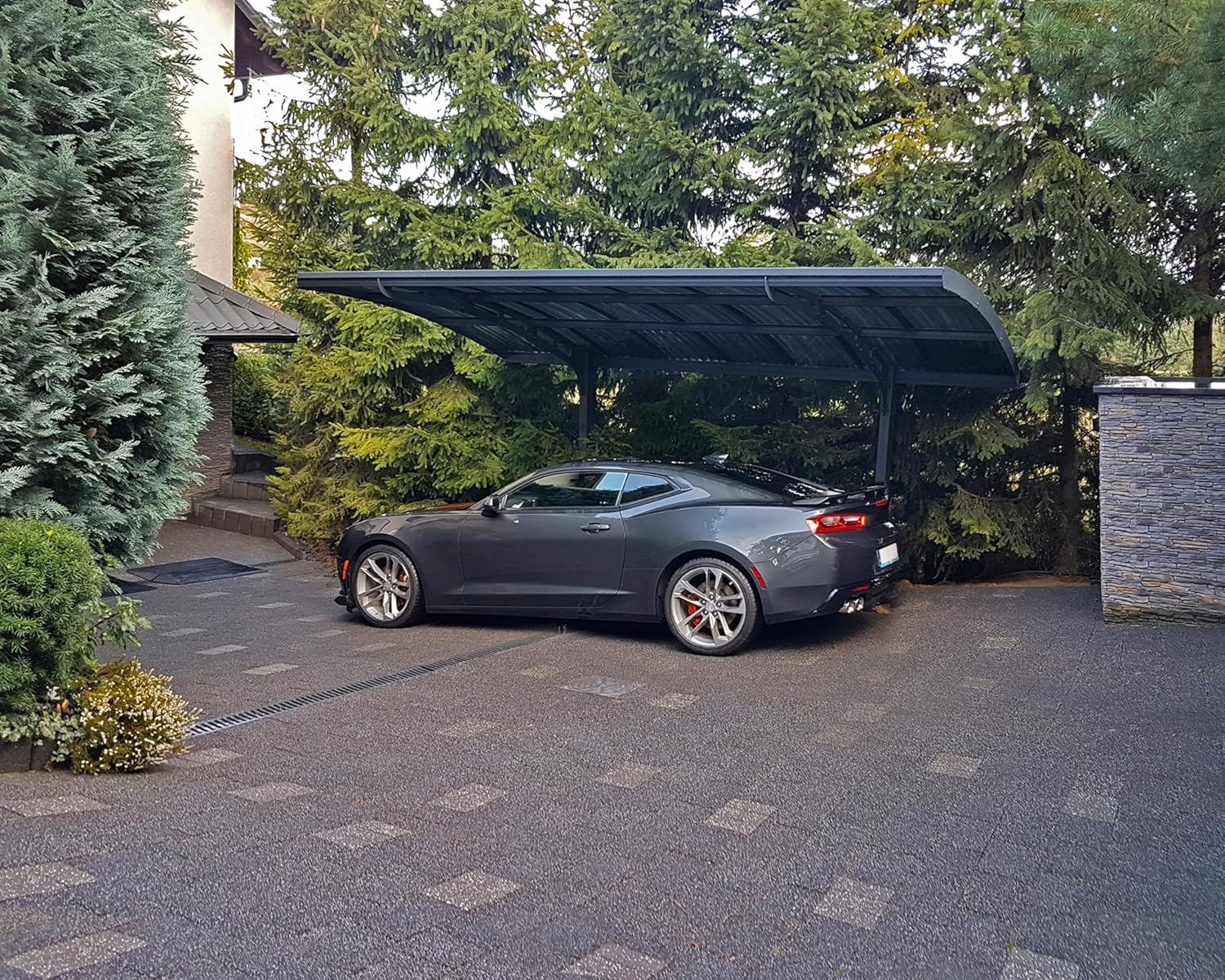 Canopia by Palram Carport Arizona 5000 in policarbonato, alluminio robusto e antiruggine protegge l'auto dalla luce solare
