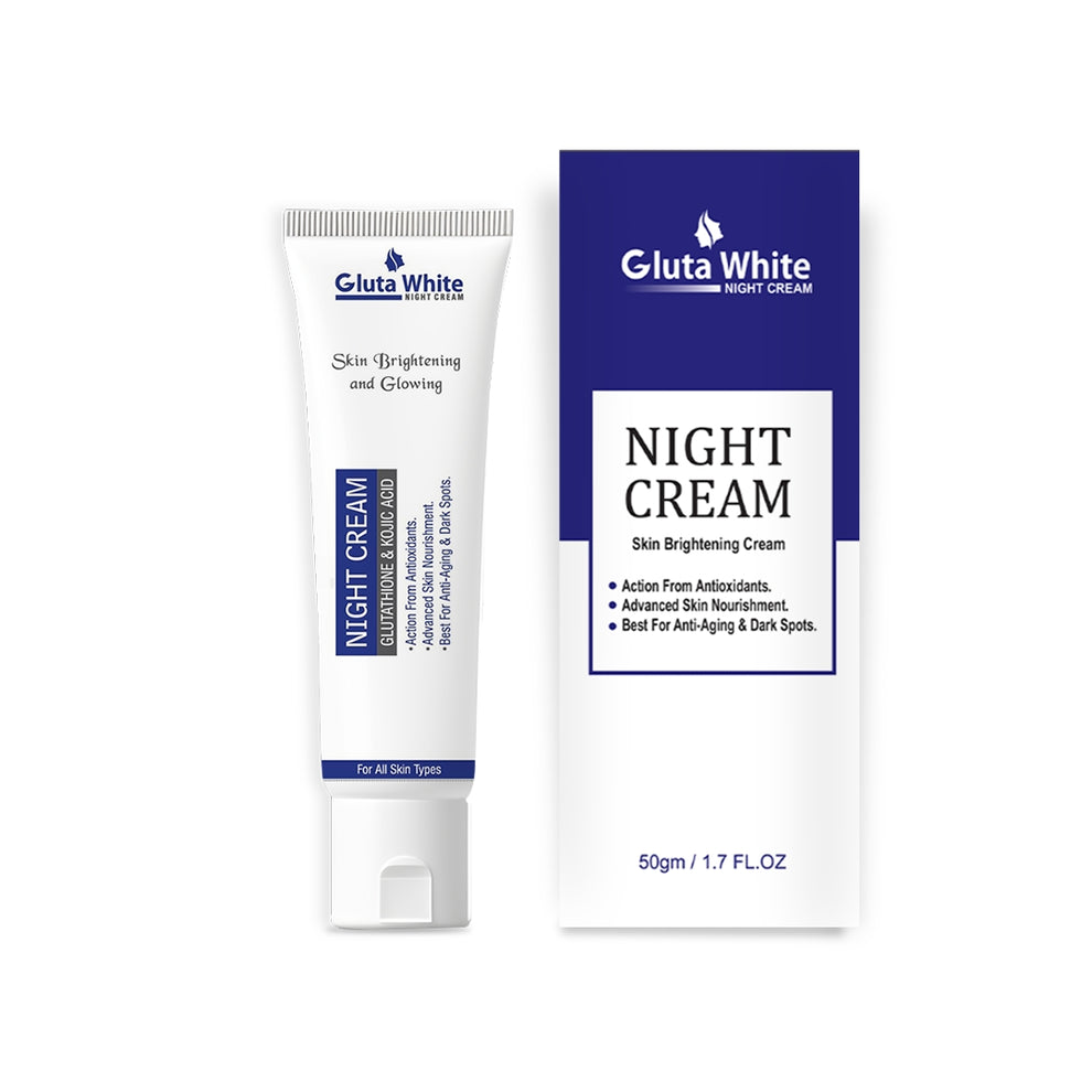 Gluta White Night Cream Tube (Extra Glowing)