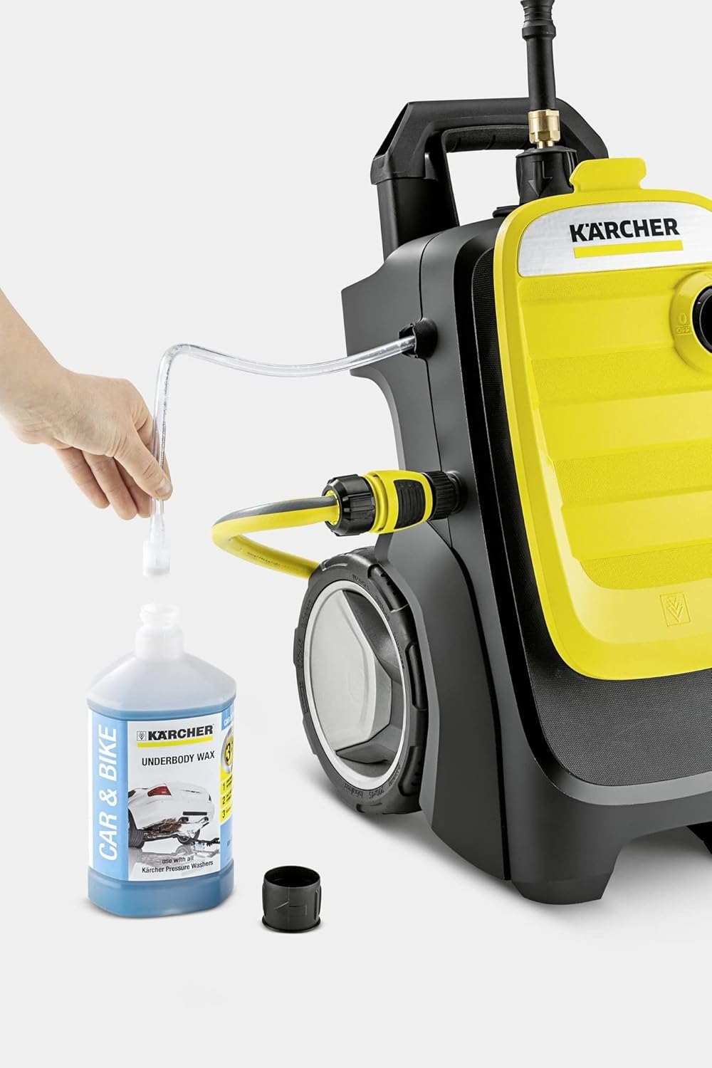 Krcher hogedrukreiniger K 7 Premium Power Home, druk: 180 bar, debiet: 600 l/h, oppervlaktecapaciteit: 60 m/h, vermogen: 3.000 W, slanghaspel, met pistool, vuilvreter, spuitlans