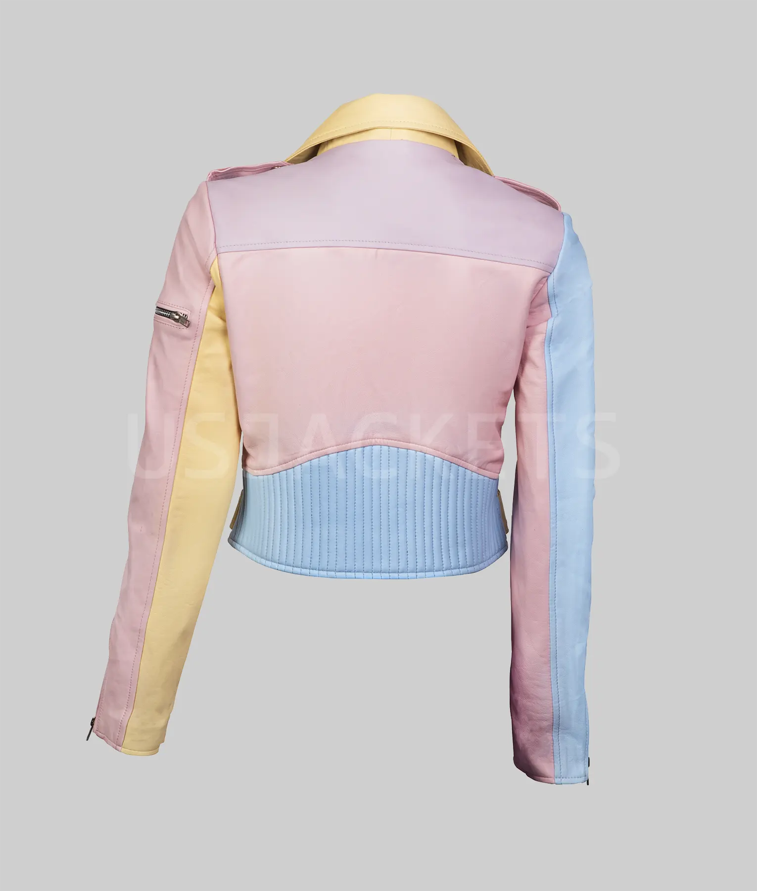 Rainbow Pastel Moto Jacket