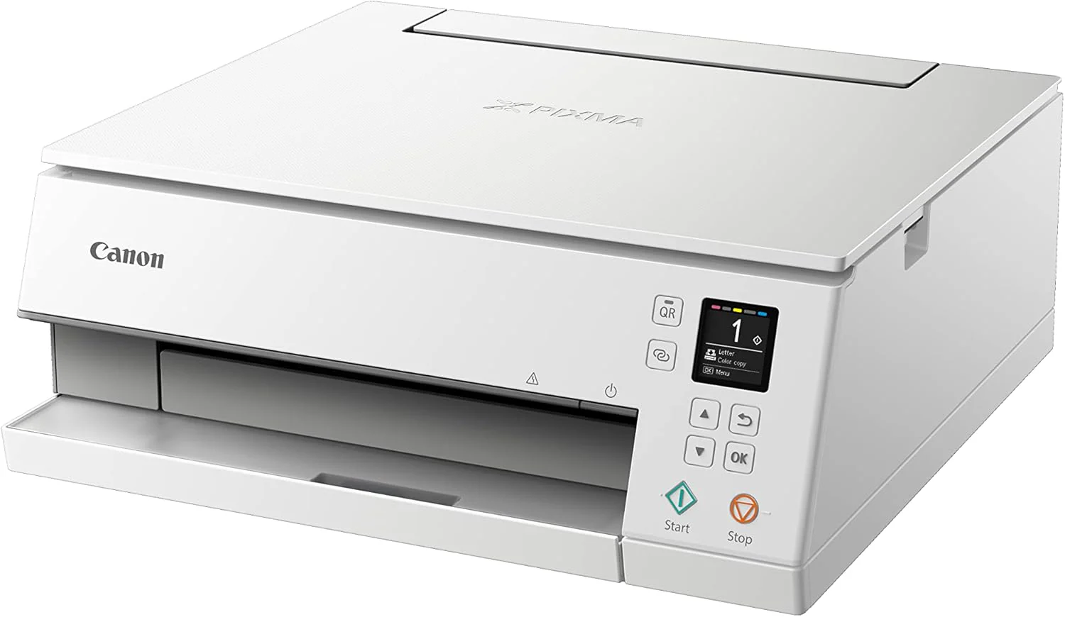 Canon PIXMA TS6350a printer, kleureninkjet multifunctioneel apparaat DIN A4 (fotoprinter, scanner, kopieerapparaat, OLED, 4.800x1.200 dpi, USB, WLAN, 5 afzonderlijke inkten, dubbelzijdig afdrukken, 2 papierladen), zwart