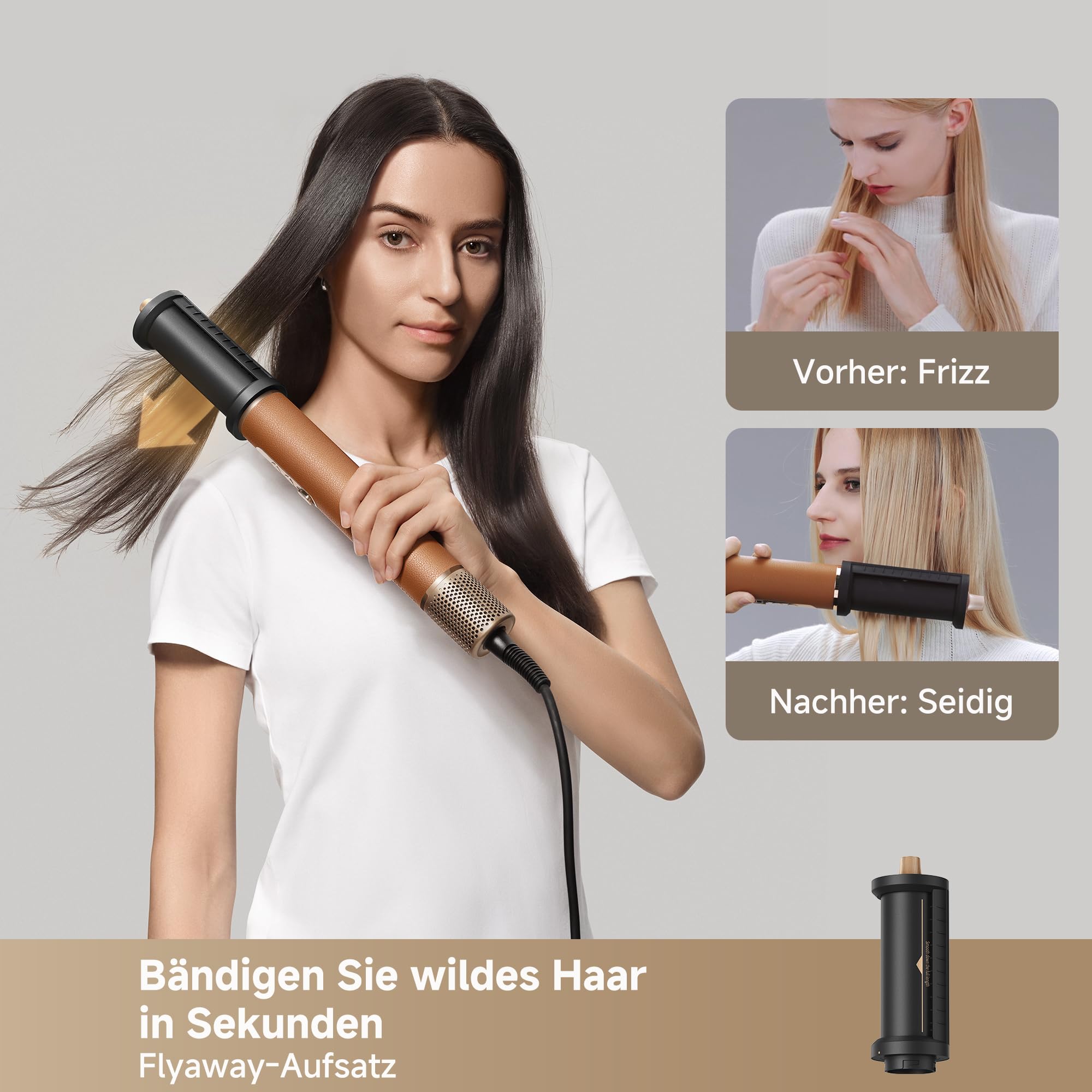 7-in-1-Hairstyler AirStyle Pro 2 mit 7 Aufsätzen, schnelltrocknendem Luftstrom und Kaltluft-Fixierung