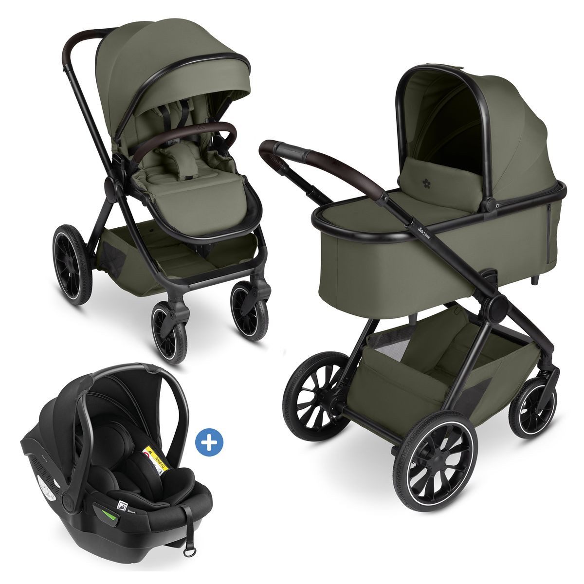 Kombi-Kinderwagen ABC Design S Three - Wheat