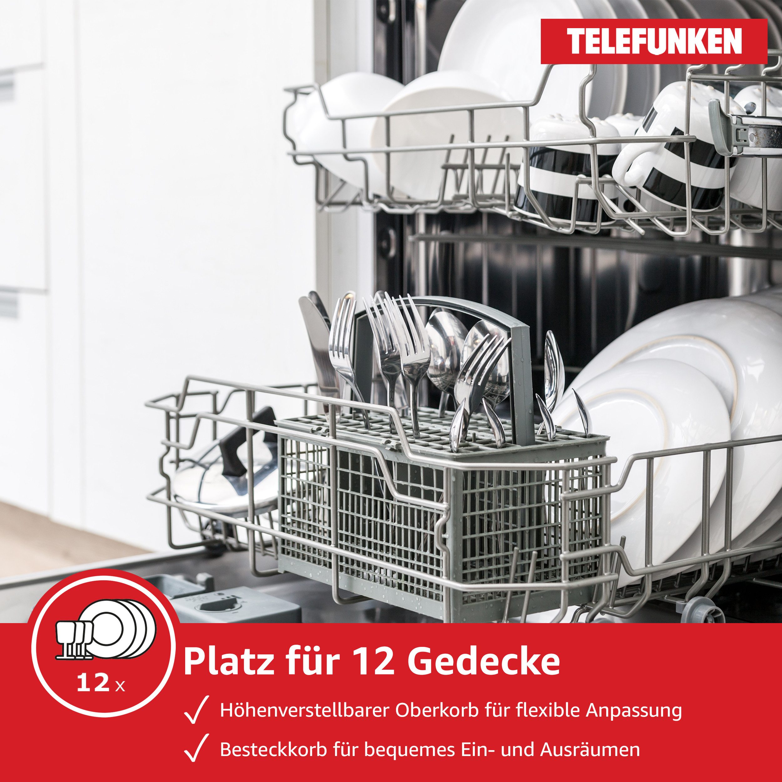 teilintegrierbarer Geschirrspüler GET6012DI