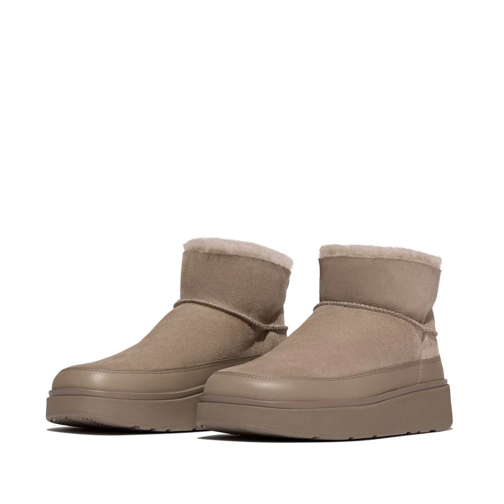 FitFlop GEN-FF Taupe Mini Shearling-Boots