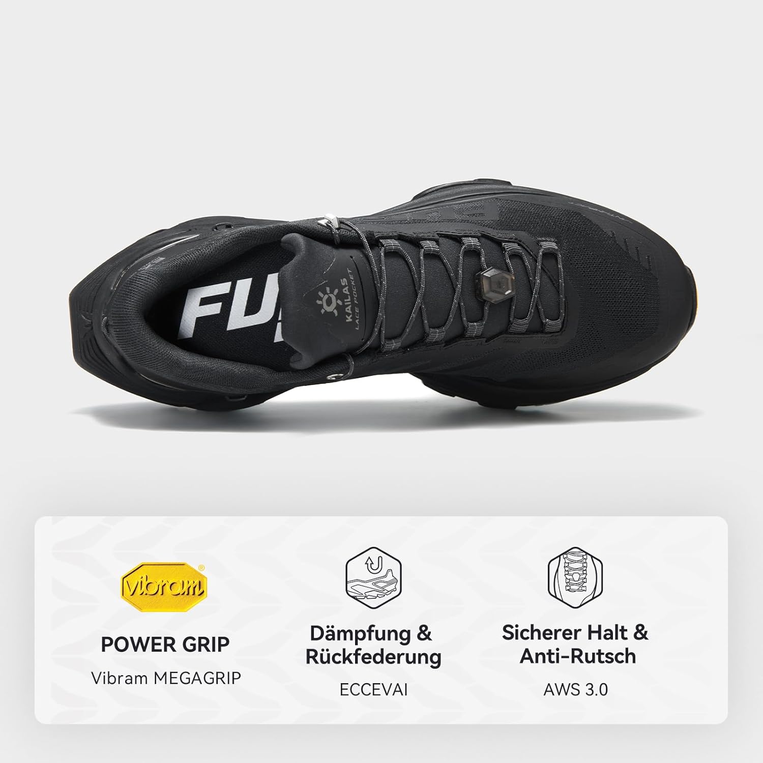 KAILAS Herren FUGA EX 3 Trail Running Schuhe Leichtgewichtige Jogging-Schuhe Walking Wandern Outdoor Schuhe Sport Turnschuhe