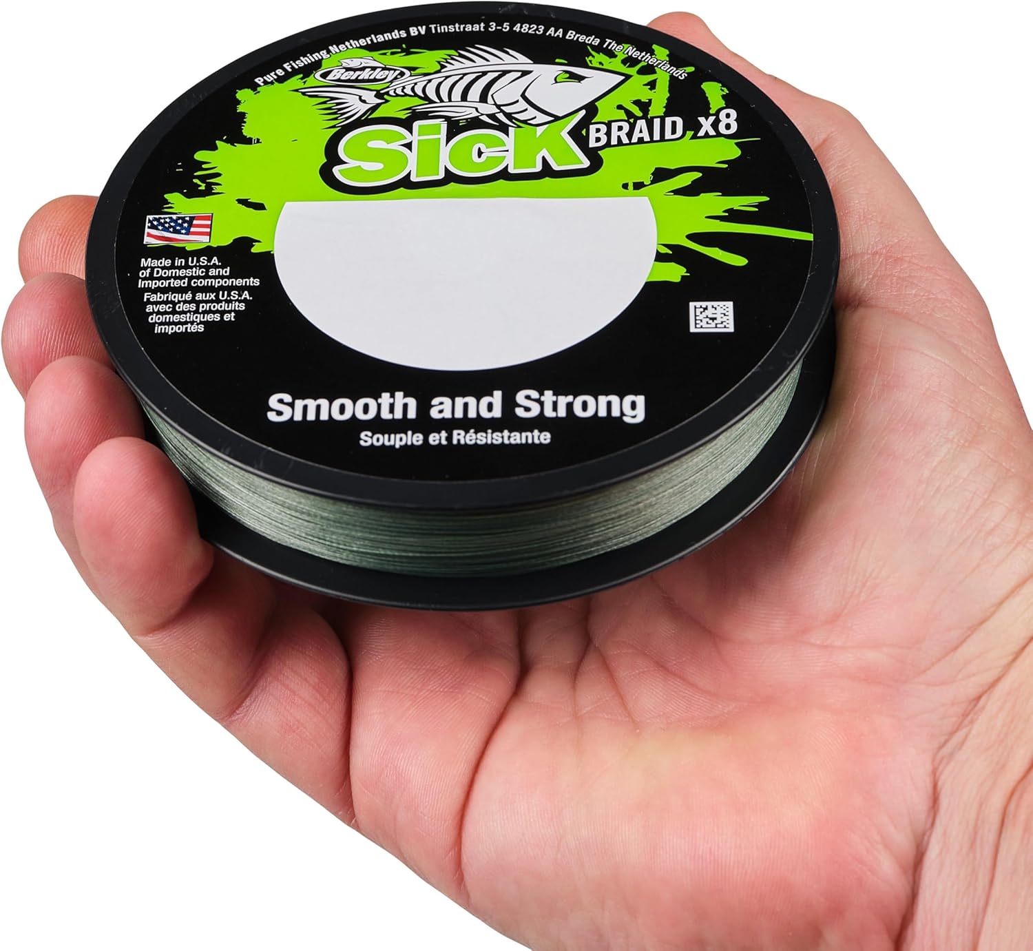 Berkley Sick Braid – 8-fach geflochtene Angelschnur, super glattes 8-fach Multifaden PE Raubfischgeflecht, Angelschnüre 150-300 m zum Süßwasser- oder Salzwasser-Meeresangeln
